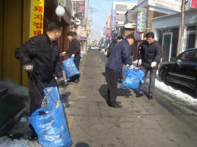 장안구&#44; 설맞이 일제대청소 실시